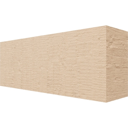 Ekena Millwork 4in. W x 6in. H x 16in. L Block Woodgrain TimberThane Rafter Tail, Primed Tan RFTUR04X06X16BLKRCPR